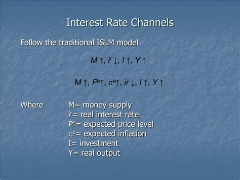 Rate Channels .